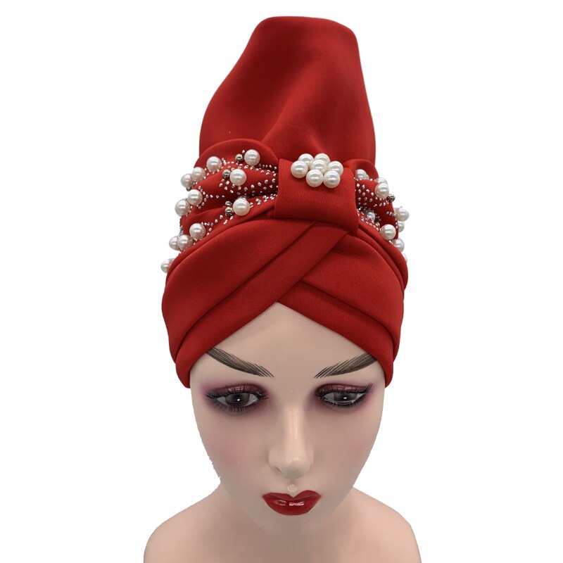 Turbante Hijab para mujer, gorro de estilo africano, pañuelo musulmán, para la cabeza, para , novedad de: 4