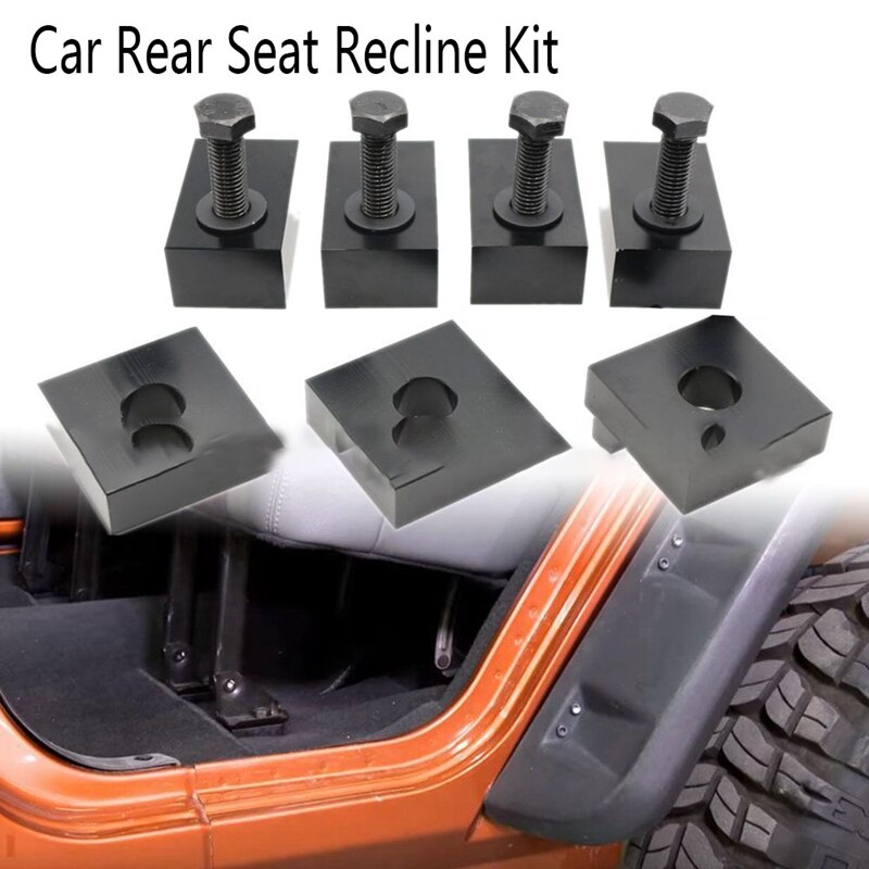 Car Rear Seat Recline Kit Mount Bolts Washers Set SUV Back Seat Spare Parts for Jeep Wrangler JK JL4 Door 2007