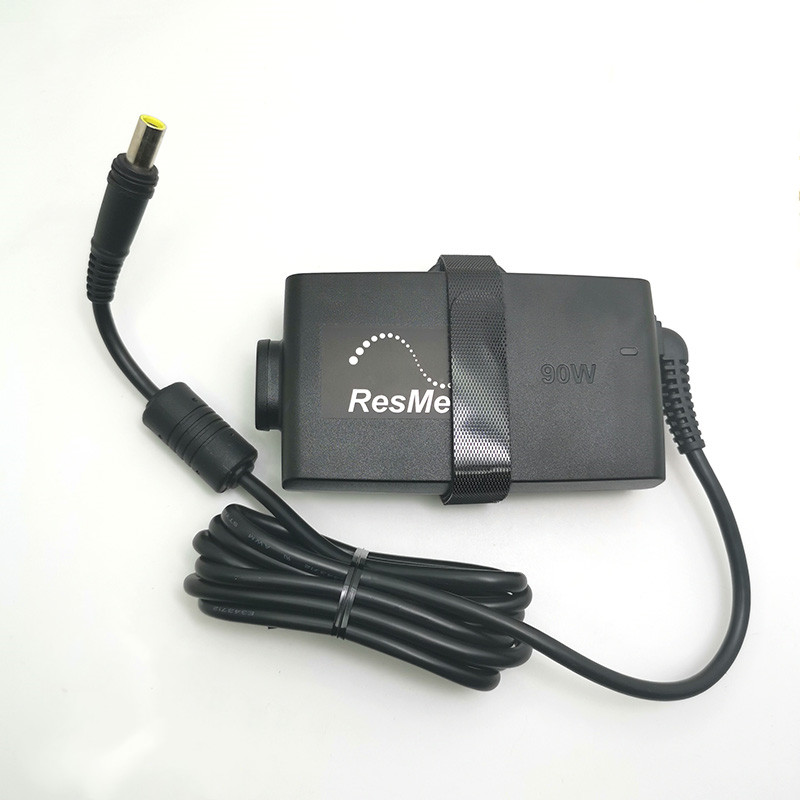ResMed 90W AC Adapter MODEL 370001 Power Supply CHarger 24V 3.75A S90 S10 AirSense 10 AirCurve: black