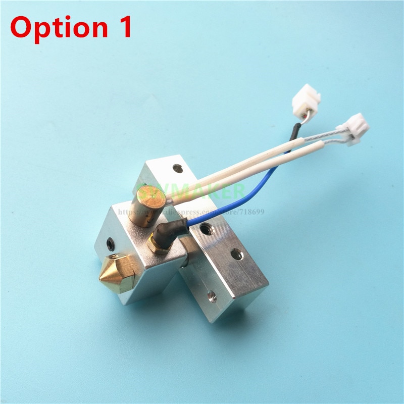 Dreamer nx hotend ekstruder kit med køleblok + varmelegeme + k termoelement til flashforge dreamer  nx 3d printerdele