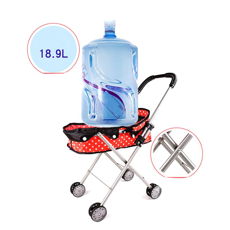 1pc multifunktionelle rullestolsvogne børnelegetøj børn foldevogn justering højde rullator (priting mønster)