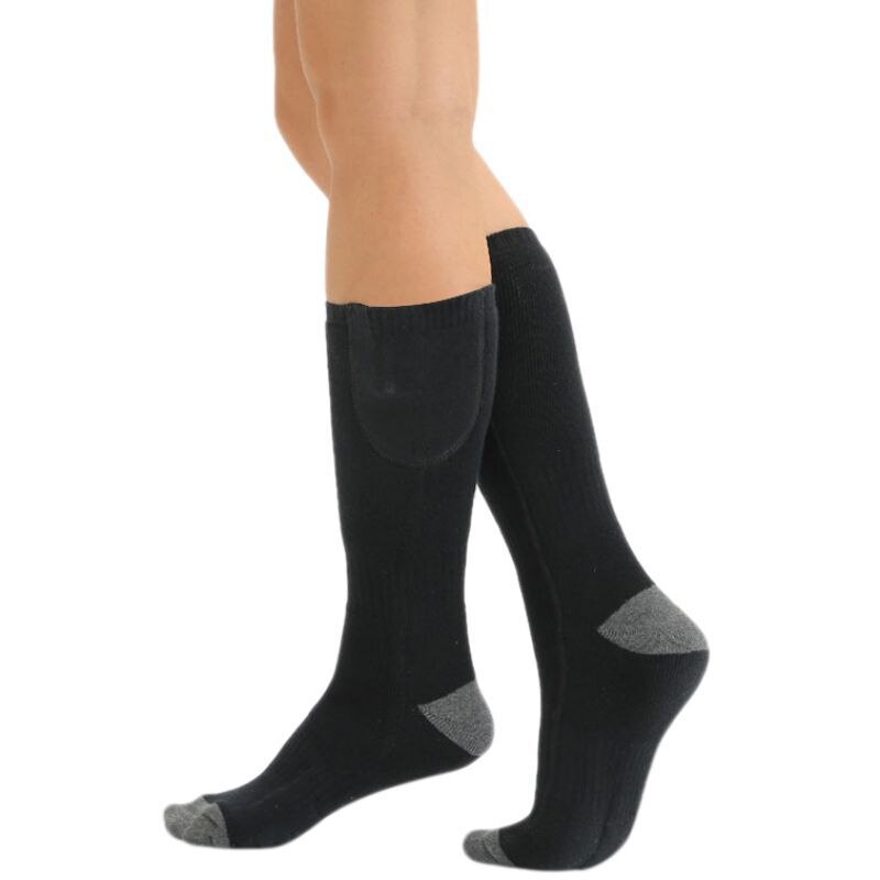Electric Heated Socks - Unisex Knee-High - Rechargeable Lithium Battery - Remote Control - Skiing: A