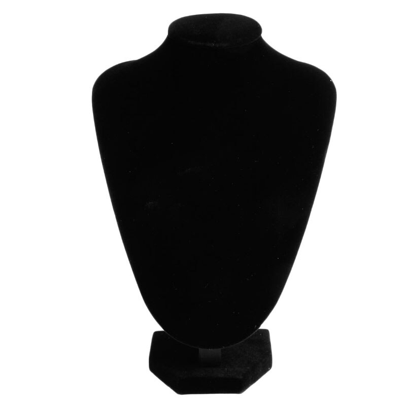 Maniquí de piel sintética/terciopelo para joyería, collar, soporte de exhibición para cuello, busto, escaparate, Show, decorar,: Velvet 1