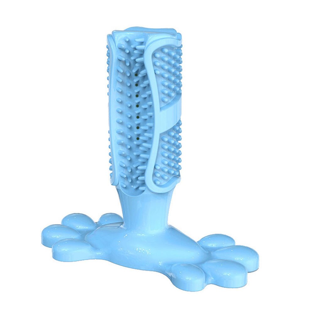 Juguetes para masticar goma para perros, cepillo dental para perro, Limpieza de dientes, palo de cepillado para mascotas, suministros para perros, Juguetes para perros para cachorros: Dark Blue / M