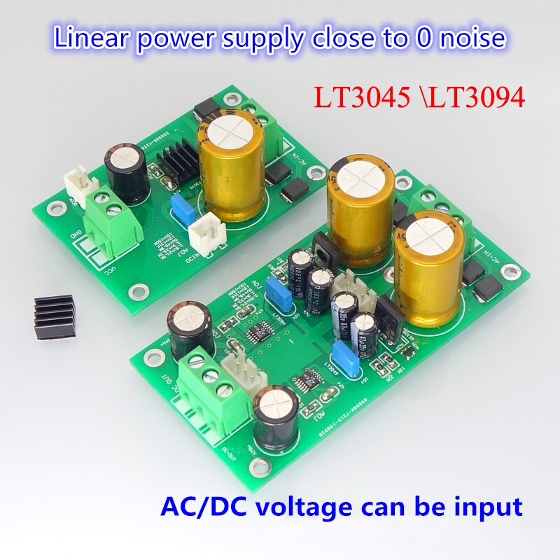 Nova lt3045 \ lt3094 tensão positiva e negativa de baixo nível de ruído rf regulado linear power-supply buck buck 2.5/5/9/12/15v