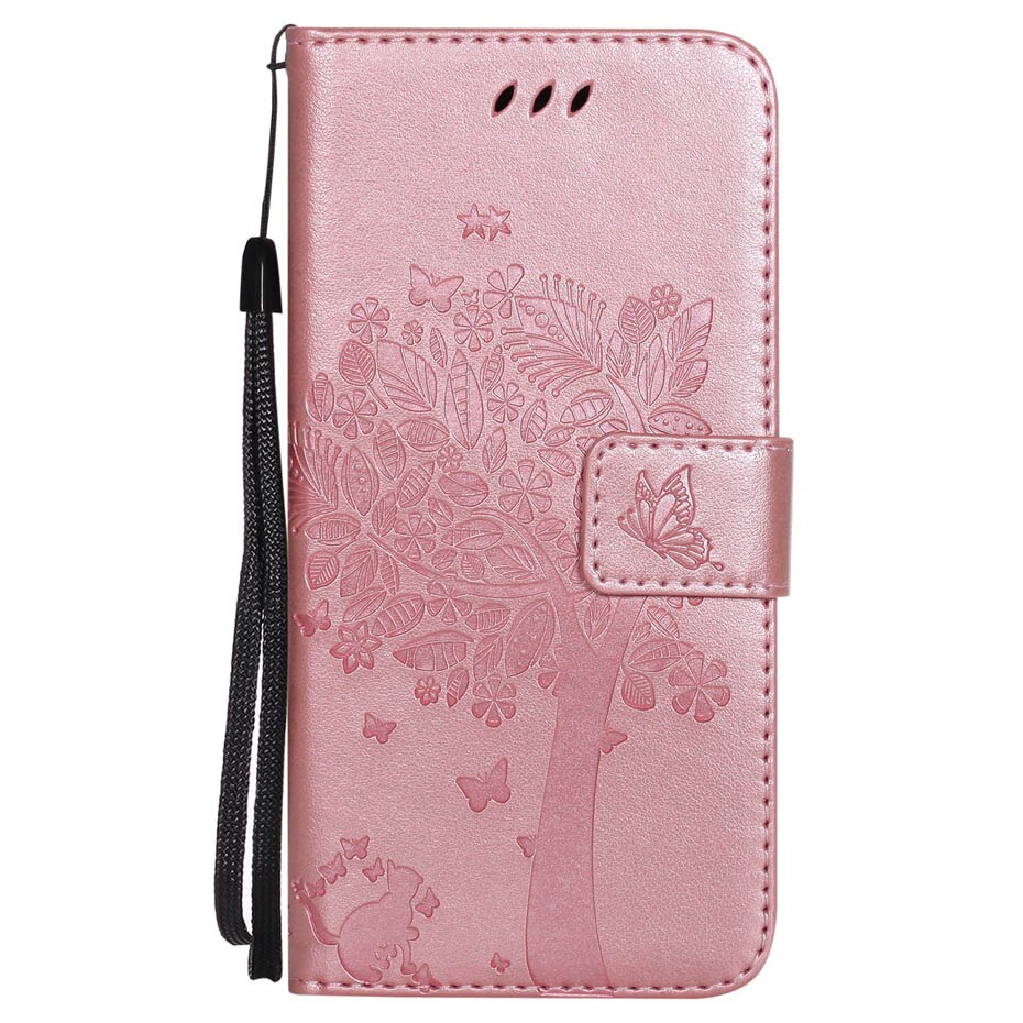 Para Nokia 2,3 6,2 pulgadas Original de lujo funda de silicona para Nokia 2,3 cartera Flip Funda de cuero para Nokia 2,3 cubierta: RoseGold