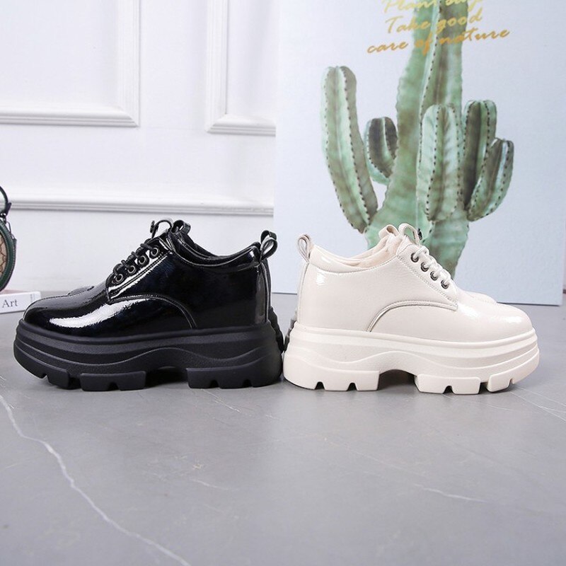 Cortex à lacets baskets chaussures vulcanisées dames chaussures de marche chaussures plates respirantes augmenter chaussures imperméables E15-26