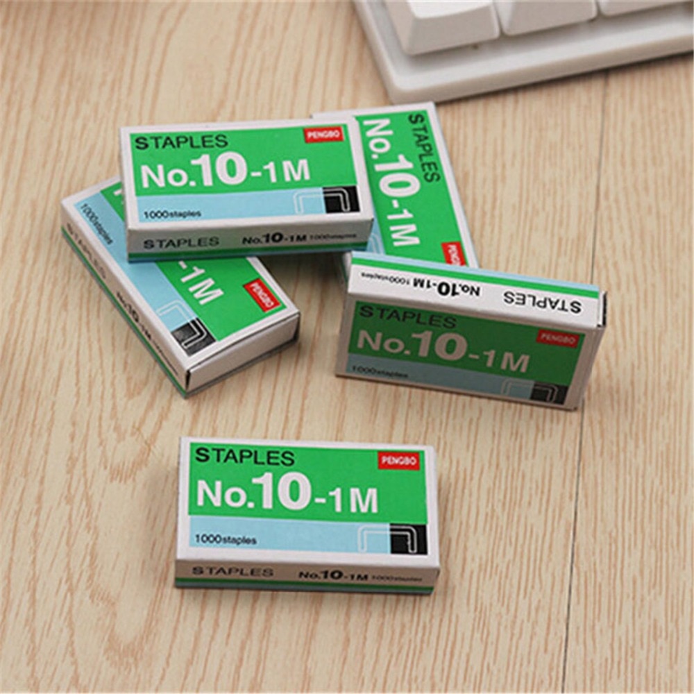Mini Staples No. 10 Staples 1Box/lot Small Kawaii Office Binding Universal For School Study Supplies Cute Stationery