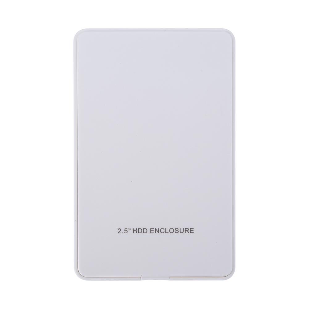 Tragbare Externe HD Hard Drive Festplatte Fall USB 2,0 Port zu IDE PATA 2,5 zoll HDD Notebook HDD Gehäuse box: white