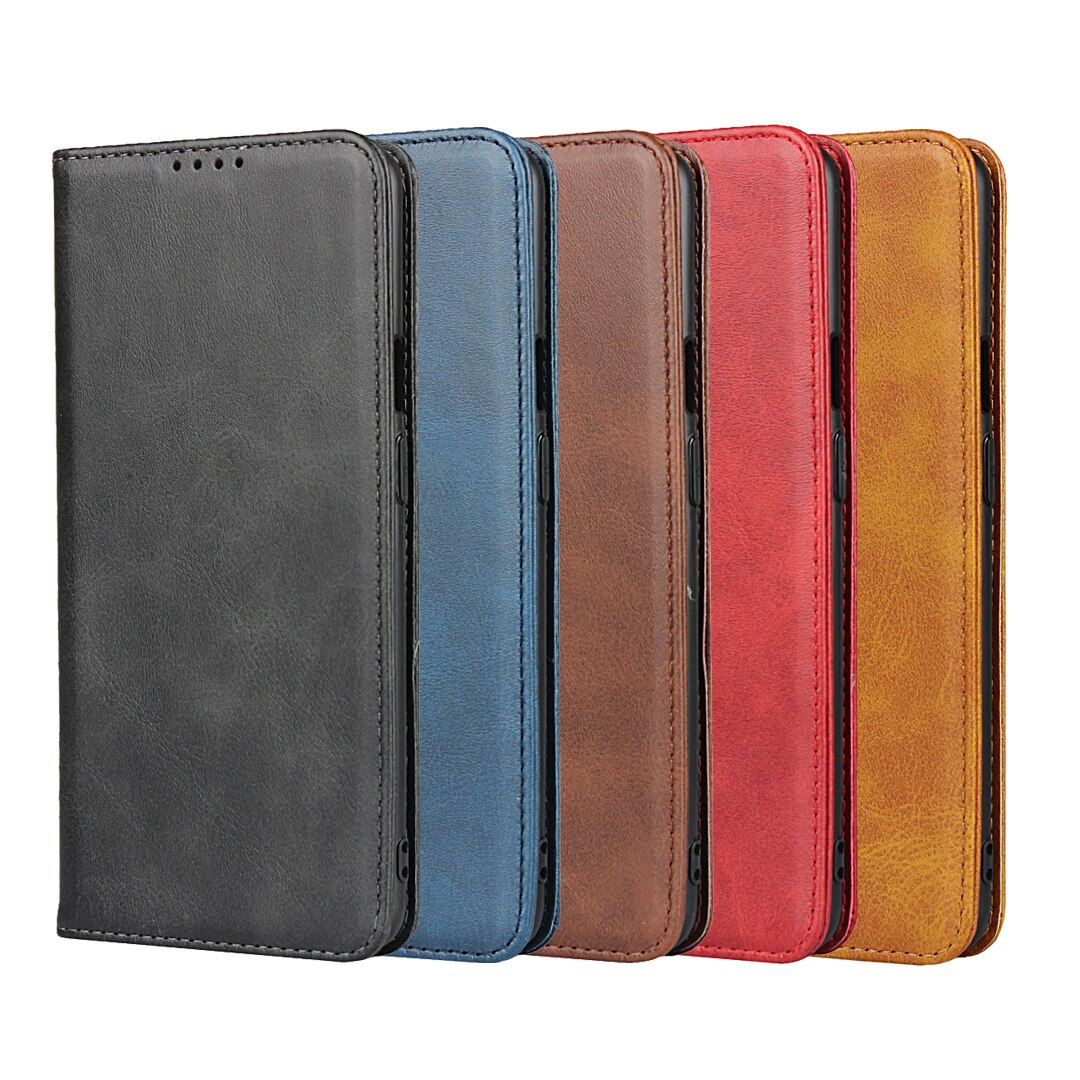 Telefoon Geval voor Oneplus 7T Een plus 7T Pro Leather Flip Case kaarthouder Holster Magnetische aantrekkingskracht Cover business Retro