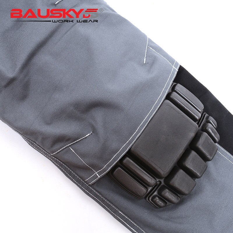 Bauskydd Construction Work Pants Men Hi Vis Workwear Cargo Pants Man Multi Pocket Trousers Safari Style