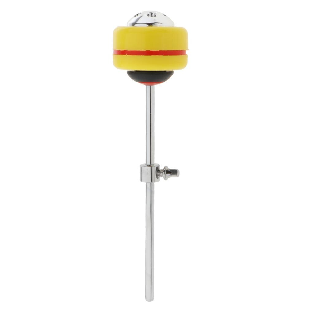 Batteur rond pratique pour batterie de basse, pour remplacement de Percussion de batteur: YELLOW