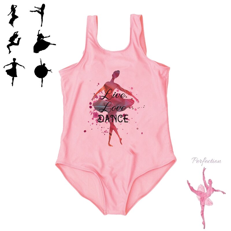 Vêtements de danse pour bébés filles, justaucorps de gymnastique pour enfants, vêtements de danse de Ballet, vêtements de plage: S4810-A030PK