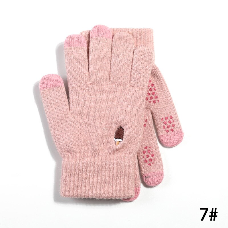 Gloves Kniteed Winter Gloves Screen Touch Gloves Women's Hand Wear Strong Friction Hand Warmers Thick Winter Glove: N