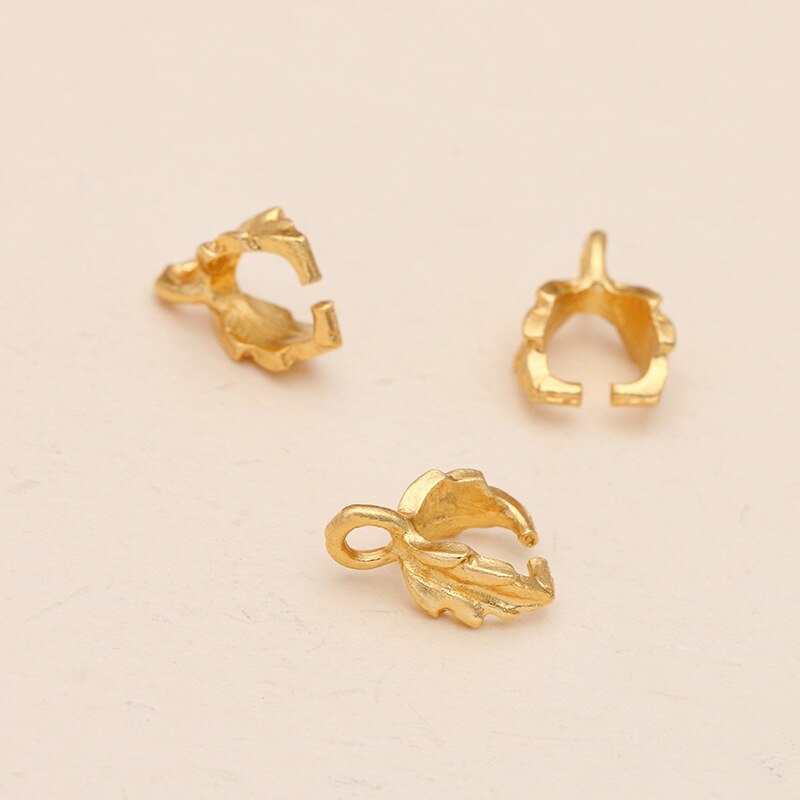 20PCS Melon Seeds Buckle 7*11mmPendant Clasps Hook Bail Clip Jewelry Charm Pendant Connectors DIY Jewelry Making Findings: Gold