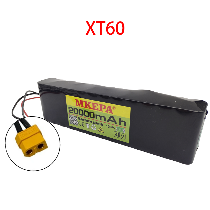 13S2P 48V 20Ah Electric Scooter Battery Pack 18650 Lithium Ion Battery 1000w Electric Scooter E-bike Conversion Kit BMS +Charger: PURPLE