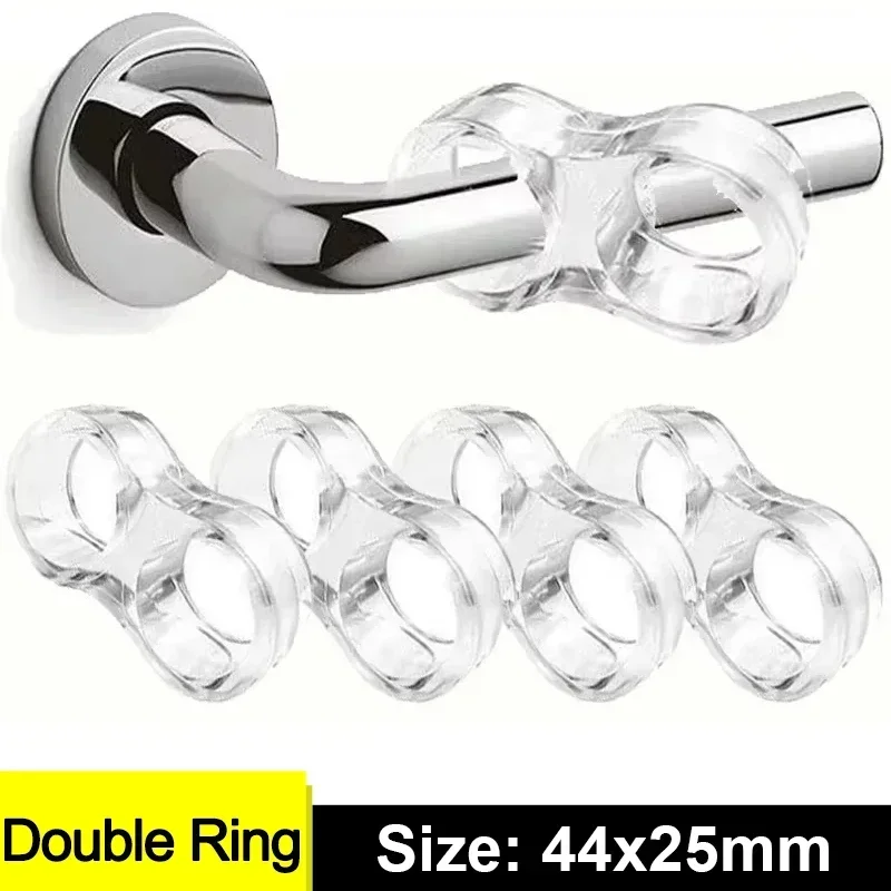 20/1PCS Deur Stopt Siliconen Deurklink Buffer Muurbescherming Deurknop Bumper Meubels Beschermd Valblokken Schokbestendige ringen: XS / GRIJS