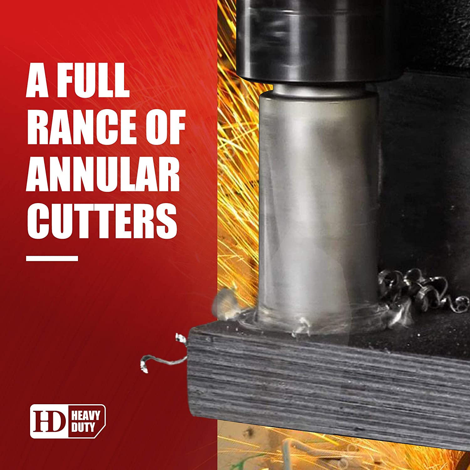 EZARC HSS Annular Cutter, 1-Inch Cutting Depth for Metal Stainless Steel Drilling Fits Magnetic Drill Press Include Pilot Pin