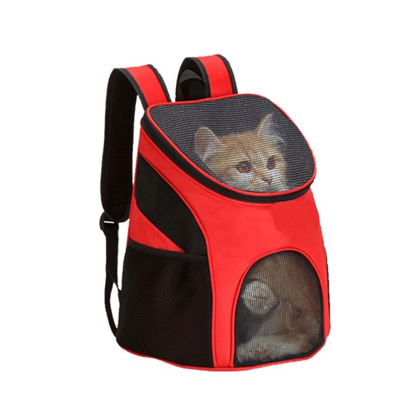 Kattekatteforsyninger transport til kattetaske kæledyrsholder kæledyrs transporttaske foldbar kat åndbar rygsæk kæledyrsholder