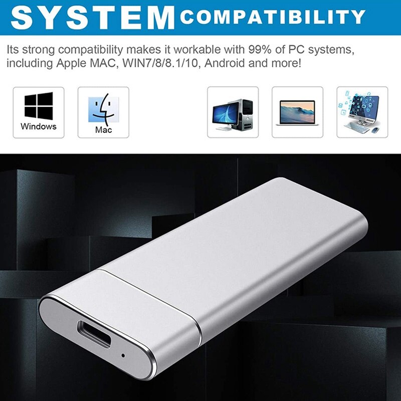 External Hard Drive Box Portable Hard Drive External Box,Ultra Slim Hard Drive Box U2 HDD Enclosure 2Pcs