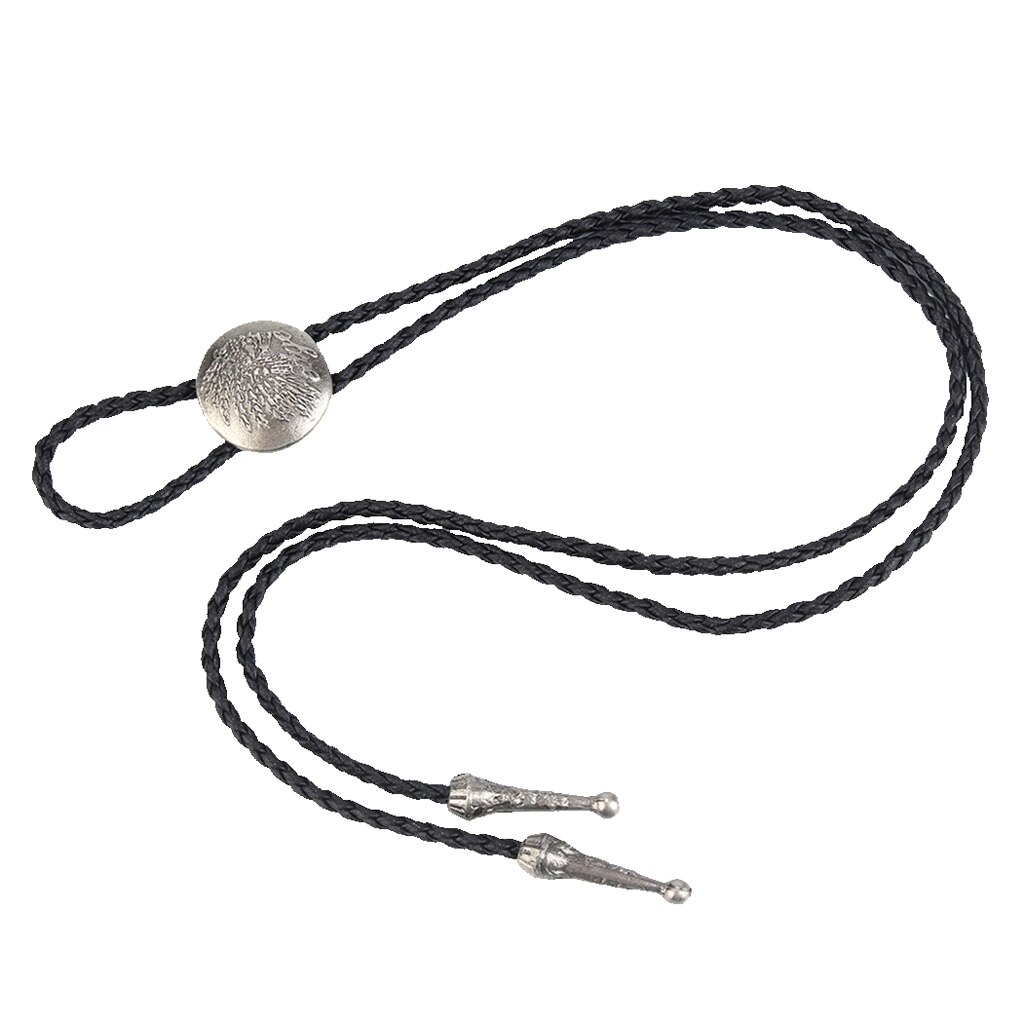 Stile dell&#39;annata Della Lega di Modo Bolo Tie Bow Tie Fatti A Mano DELL&#39;UNITÀ di elaborazione In Pelle per Mens