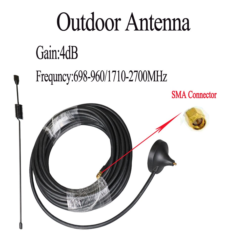 ZQTMAX-antena pequeña con ventosa para coche, repetidor gsm 3g dcs GPRS, 900, 1800, 2100, amplificador de señal LTE