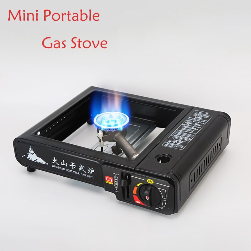 Outdoor Camping Stove Mini Portable Gas Stove Metal Cassette Portable Gas Grill Propane Burner Gas Stove for Cooking