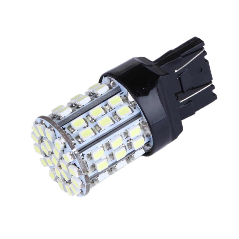 2 stücke T20 W21W 7443 7440 LED 64-SMD 1206 Schwanz halt Bremslicht Birne Lampe Weiß Signal Licht Autos teile Werkzeug