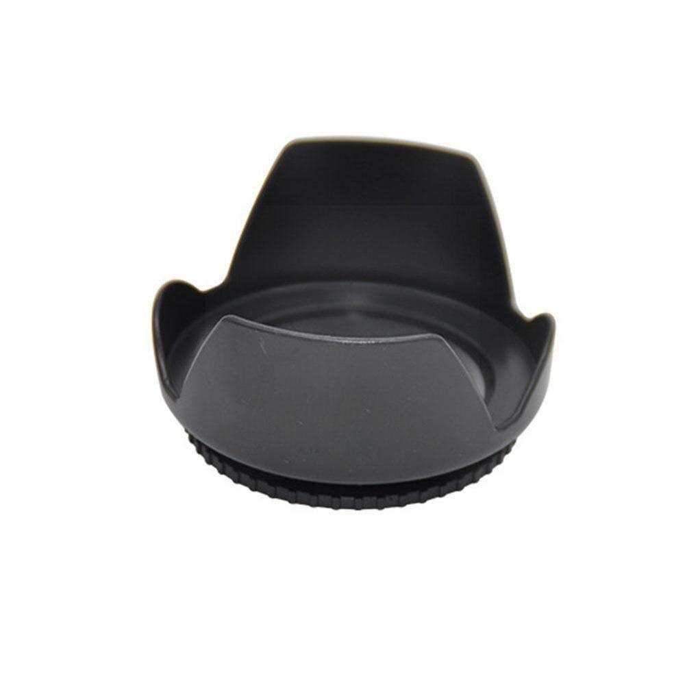 58mm Universal Shaped Lens Hood For 18-55, 75-300, 70-300, 55-250 Camera Lens Accessories C2b7