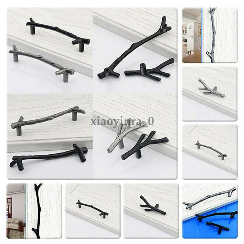 Qrity 10 stuks aluminium kast handvat kast handvat meubels lange trekt kledingkast trekt knoppen, gat midden 224 mm, totale lengte 255 mm, zwart