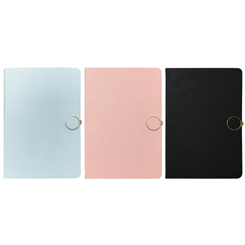 R9UA Classic Softcover Lined Notebook A5 Business Notebook Personal Planner 96 Sheets Ribbon Bookmark for School Office