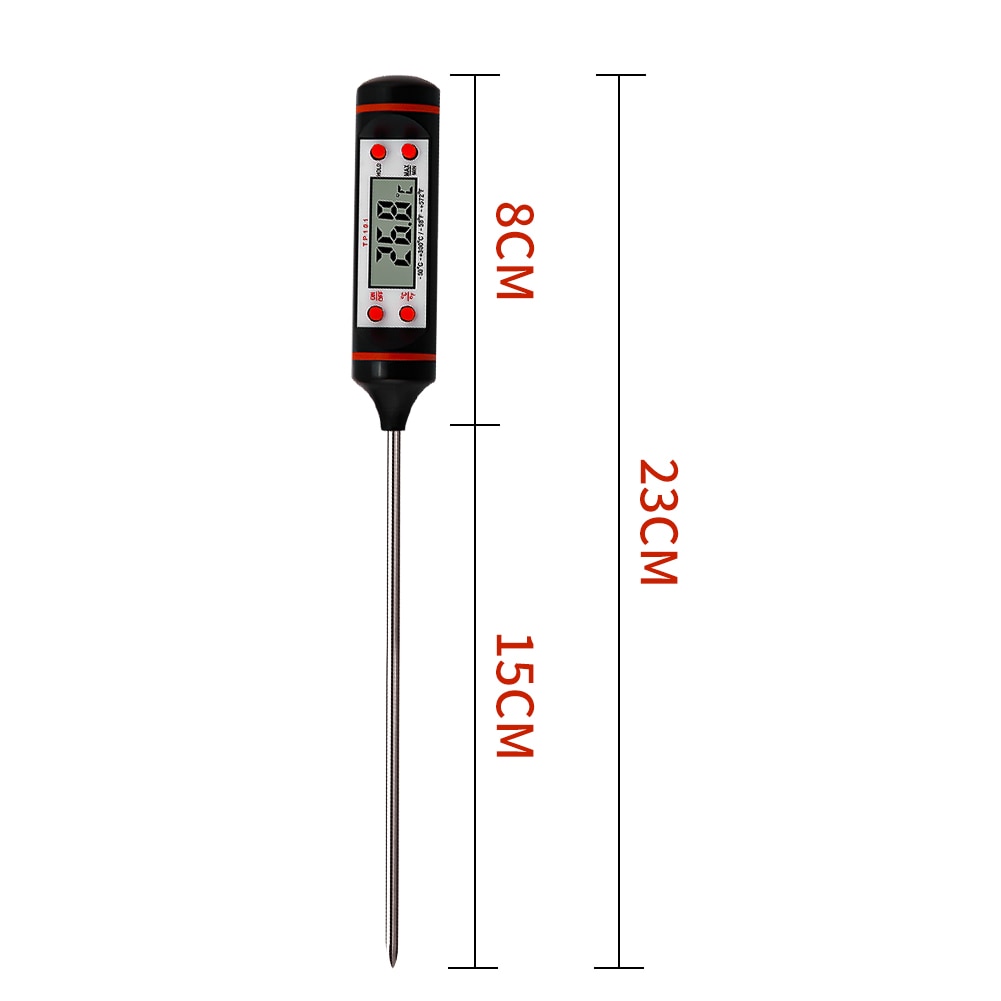 Meijuner Food Plug-in Digital Thermometer Solid Liquid Thermometer for Test the Temperature of Vegetables and Meat