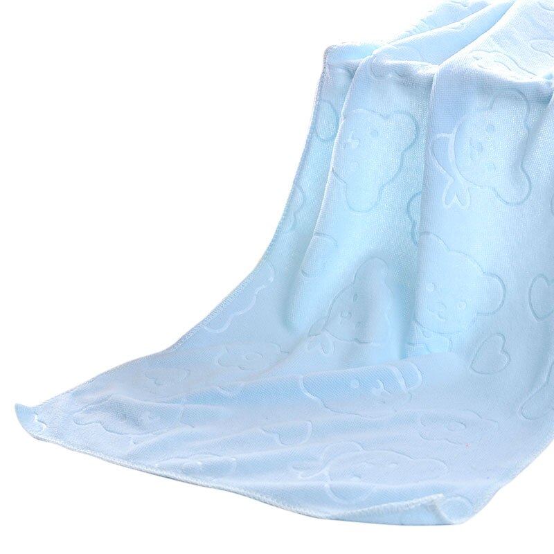 Mikrofiberhåndklæder præget tyk blød absorberende ultrafine fiberhåndklæde strandhåndklæde 88. jan: Blå