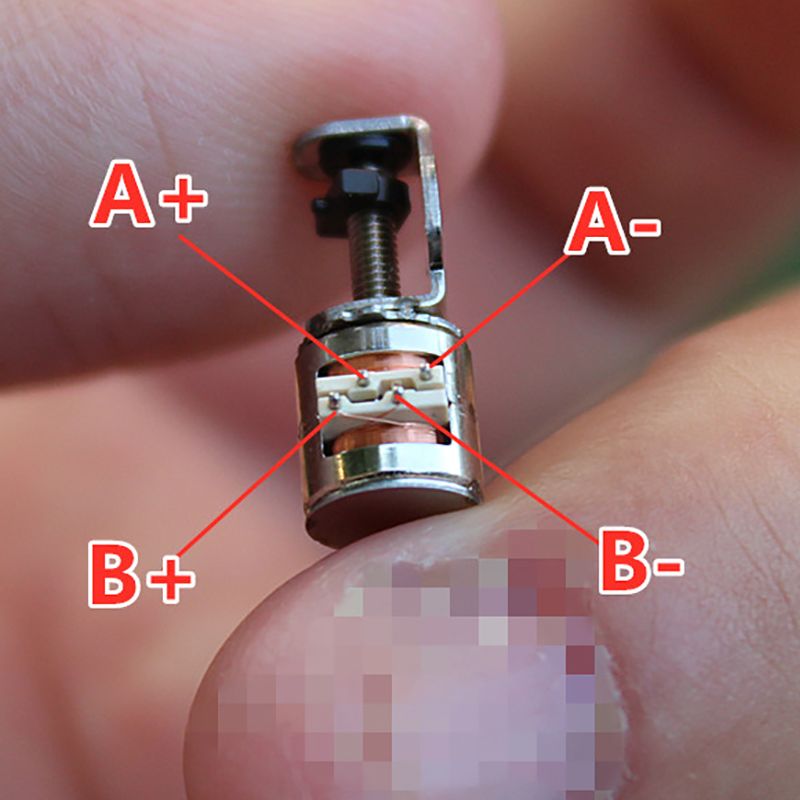 6mm miniatyr glideskruetrinnmotor 2- faset 4- trinns trinnmotor mikrotrinnmotor til diy-modell