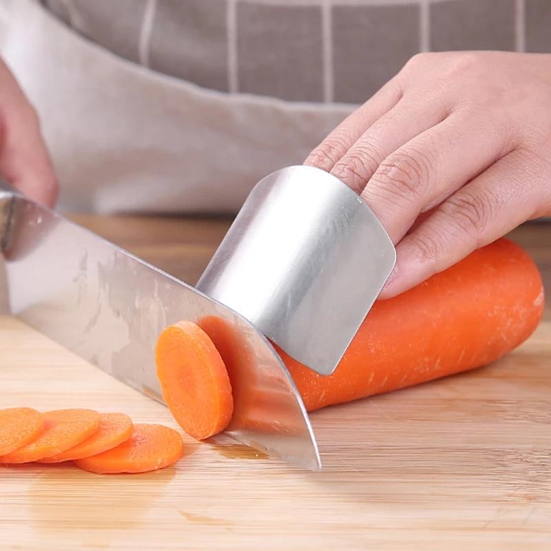 Stainless Steel Finger Guard Finger Hand Cut Hand Protector Knife Cut Finger Protection Tool Kitchen Cooking Knives Gadgets