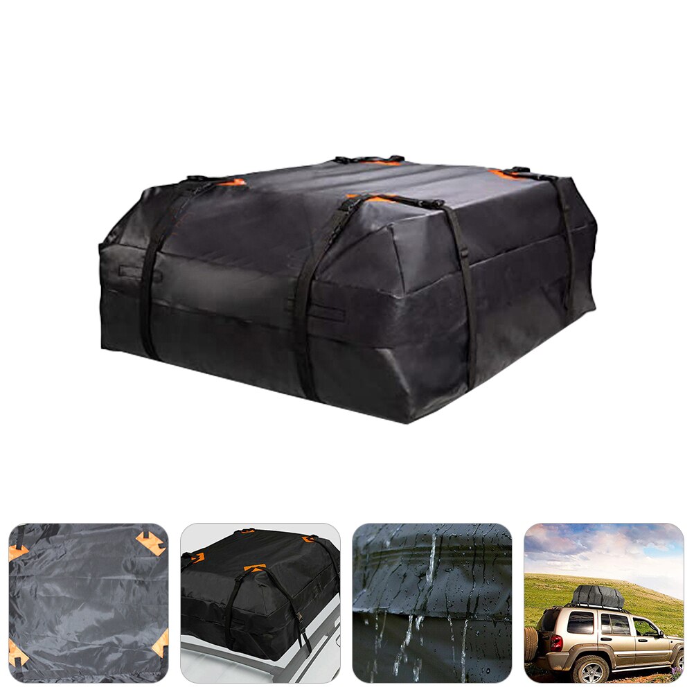 1pc Wearable Cargo Carrier Roof Bag Practical Car Roof Cargo Pouch Luggage Bag