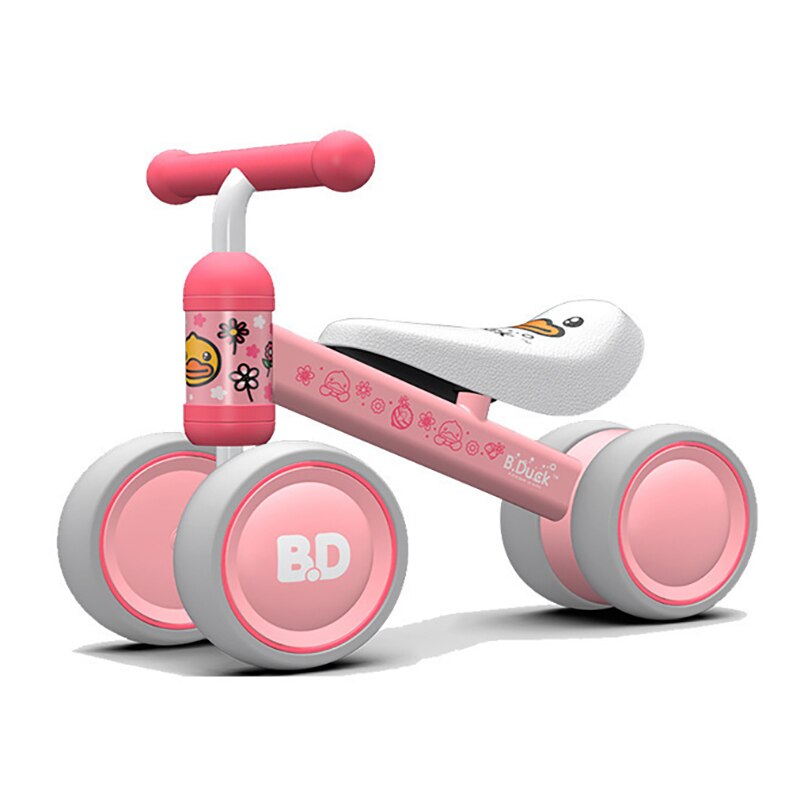 Patinete infantil de 1 a 3 años para hombre y mujer, coche de trineo para bebé, coche oscilante para niño, bicicleta para bebé, para cumpleaños: Rosa