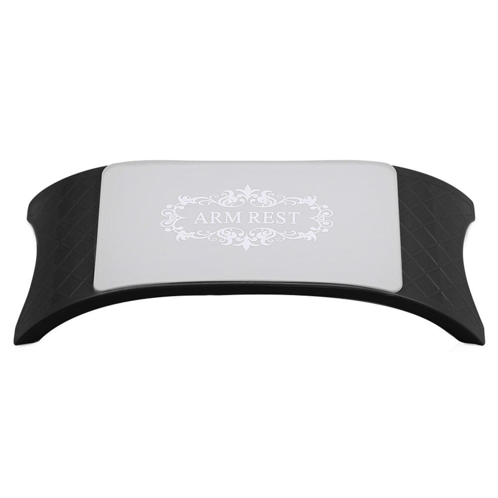 6 colores mano suave descansa Lavable a mano almohada soporte brazo descansa uñas manicura del arte cojín para las manos: Negro