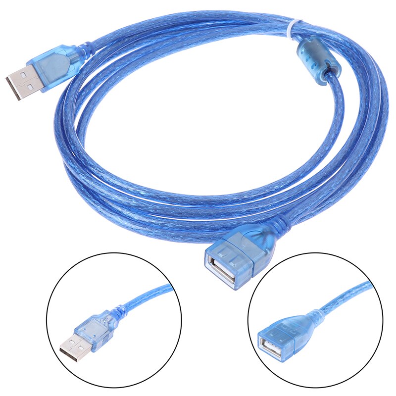 USB 2.0 A Male to Female Extension Data Blue Exten... – Vicedeal