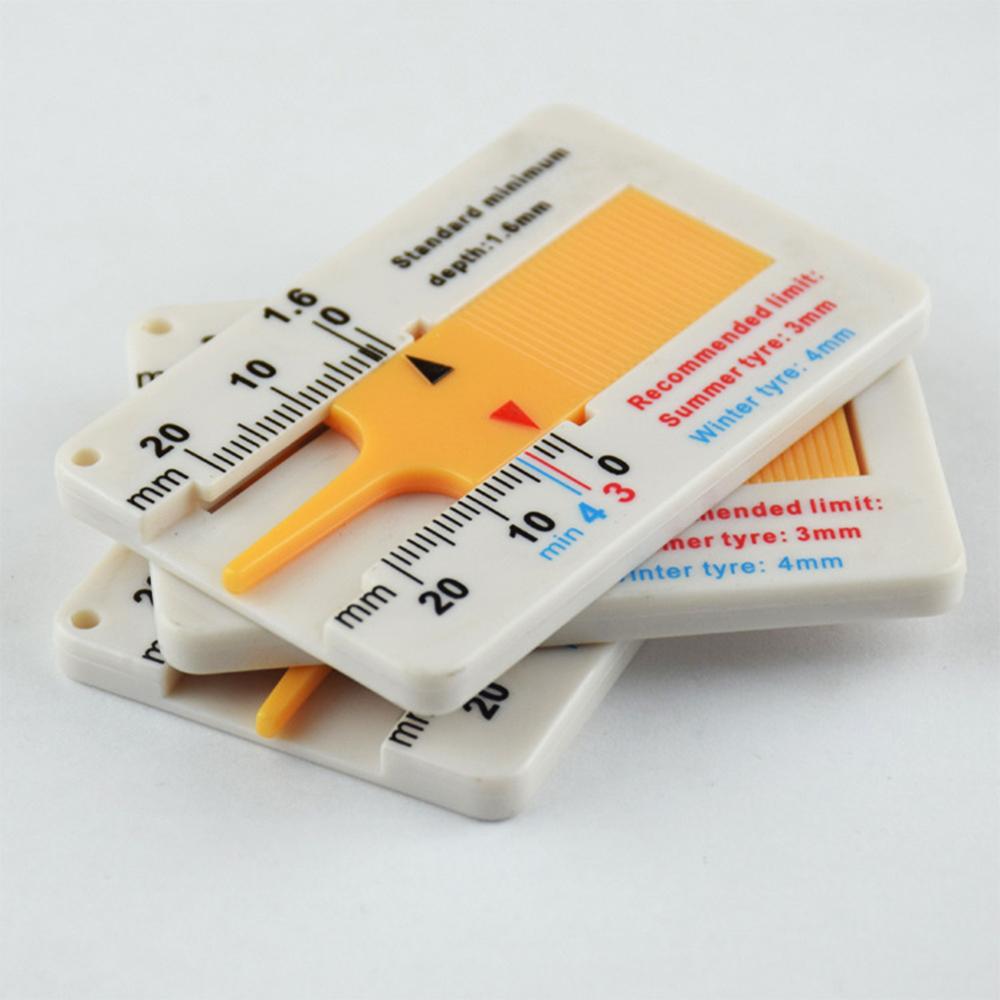Tyre Tread Depth Gauge Car Motorcycle Trailer Van Wheel Compact Measure Tool