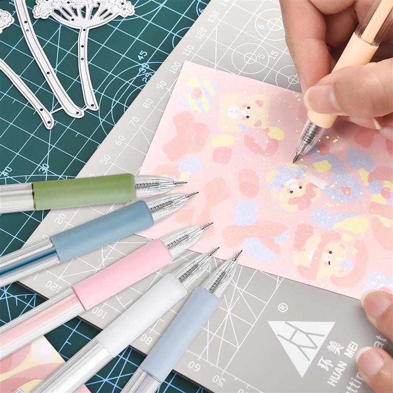 Set Papier geschnittenes Messer Stift Nachfüllset Kunst Allzweckmesser Scrapbook Schneidwerkzeug Präzaufkleber Washi Tape Cutter DIY Handwerk
