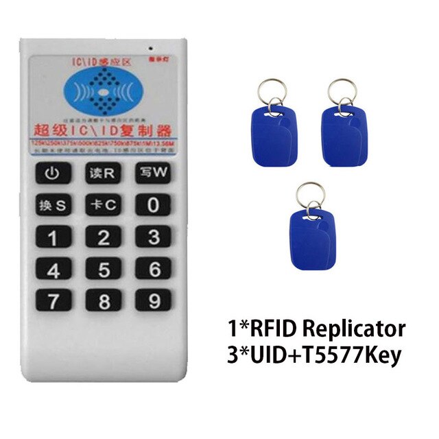 Handheld 125Khz 13.56Mhz Rfid-kaart Tag Copier Duplicator Cloner Lezer Schrijver 125Khz 13.56Mhz Kaart Pak: style c