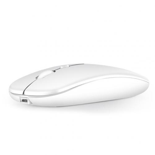 2.4G bezprzewodowy USB akumulator Bluetooth 5.0 cichy do gier myszka do PC Laptop: F