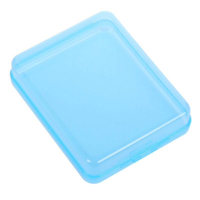Disposable Face Mask Case Container Temporary Folder Protective Storage Box Clean Portable Dustproof Box Organizer Home Storage: BLUE