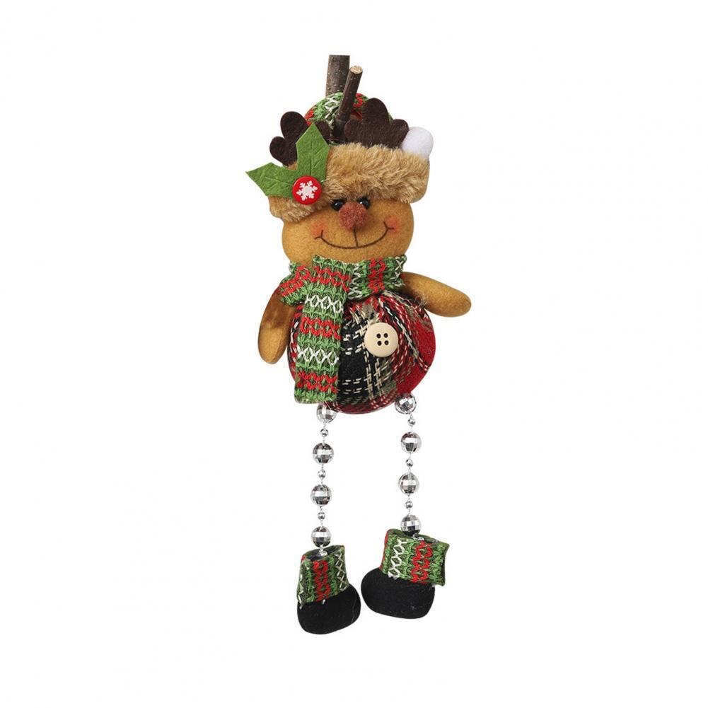 Poupée suspendue en tissu , décoration de fenêtre de noël, belle jambe, bonhomme de neige, décor suspendu en tissu