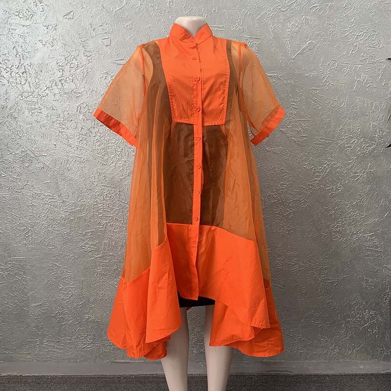 Korte jurk met lange mouwen dames swing zoom etnische zomer strand zomerjurk vakantie boho halflange jurk ronde hals tuniek jurken, Grijs, XXL