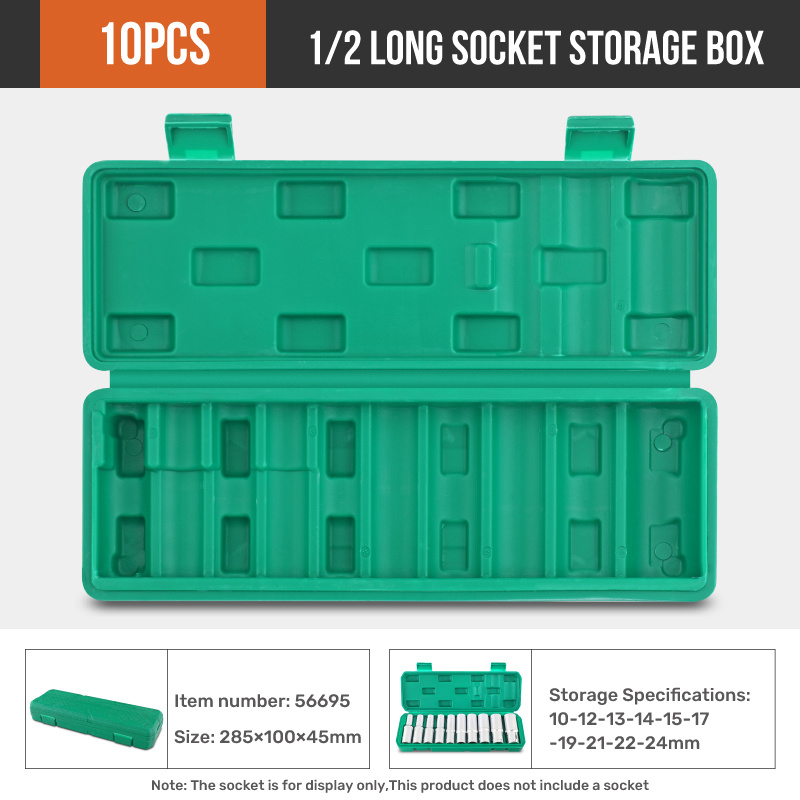 10/19/21pcs Empty Socket Storage Case Socket Set Metalworking Tool Accessories Toolbox Socket Storage Container For Long Sockets: Rose