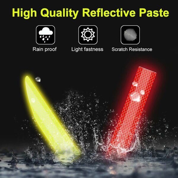 Car Sticker Reflective Warning Safety Tape Anti Collision Warning Reflective Sticker For Automobile Trunk
