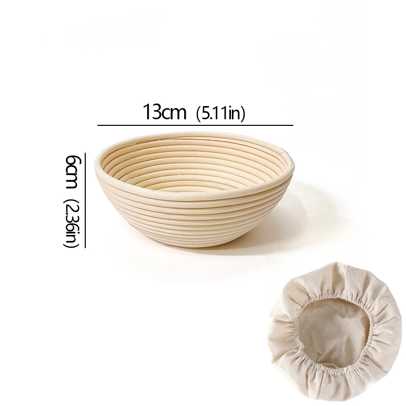 Cesta de fermentación de pan de fermentación europea, resistente al ratán Natural, suministros para hornear de masa fermentada DIY, cesta de mimbre para el hogar: Rosa