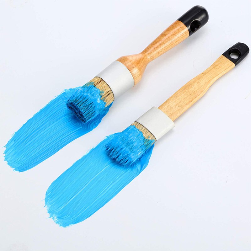 Kridt- og voksbørster inkluderer flad og rund kridtet pensel med børster, flerbørster (4 stk.)